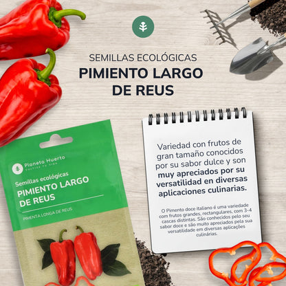 Organic Long Pepper seeds from Reus Planeta Huerto