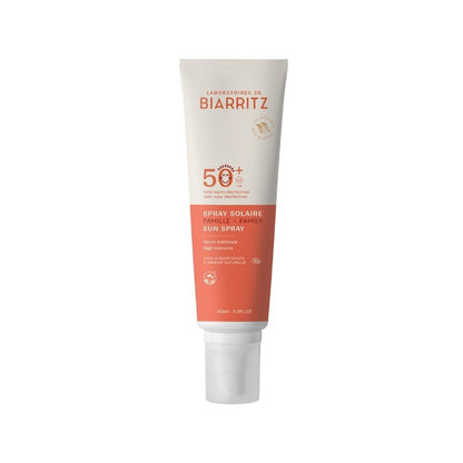 Solspray för ansikte och kropp spf 50+ Biarritz 150 ml