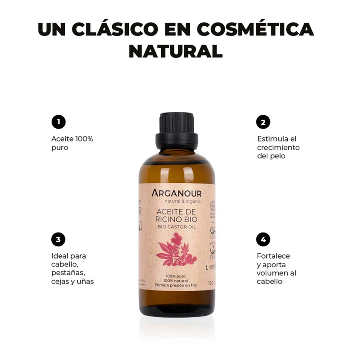 Bio Arganour ricinusolie 100 ml