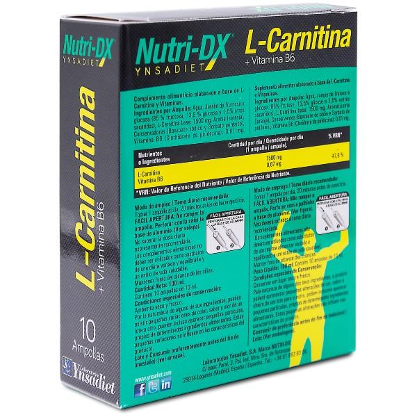L Carnitin Nutri Dx 10 Ampullen Ynsadiet