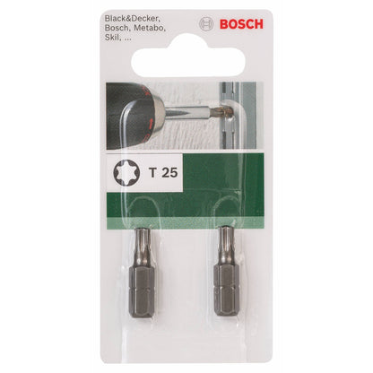 Pakket van 2 Bosch Torx T 25-bits 25 mm