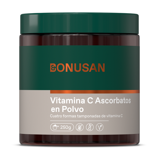 Vitamin C-pulver med askorbater Bonusan 250 gram