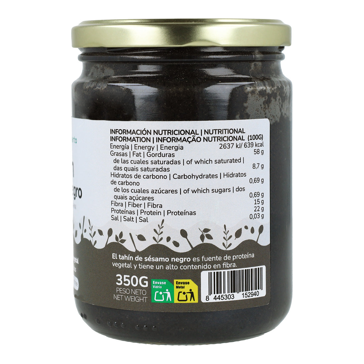 Tahini z czarnym sezamem ECO Planet Garden 350 g