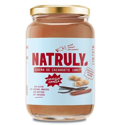 Erdnusscreme Zimt und Vanille Natruly 500 g