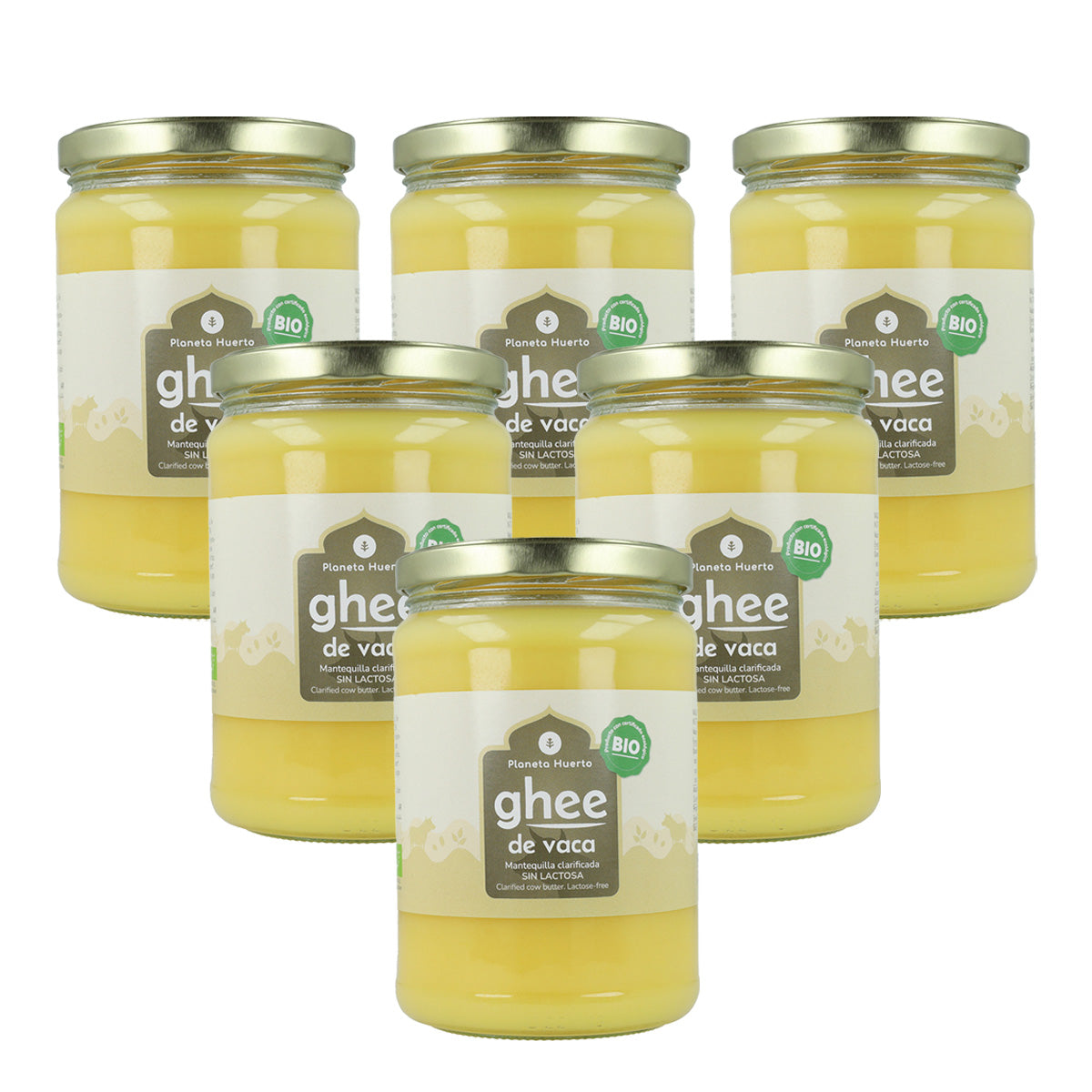 Packung 6xGhee geklärte Butter ECO Planeta Huerto 500 gr