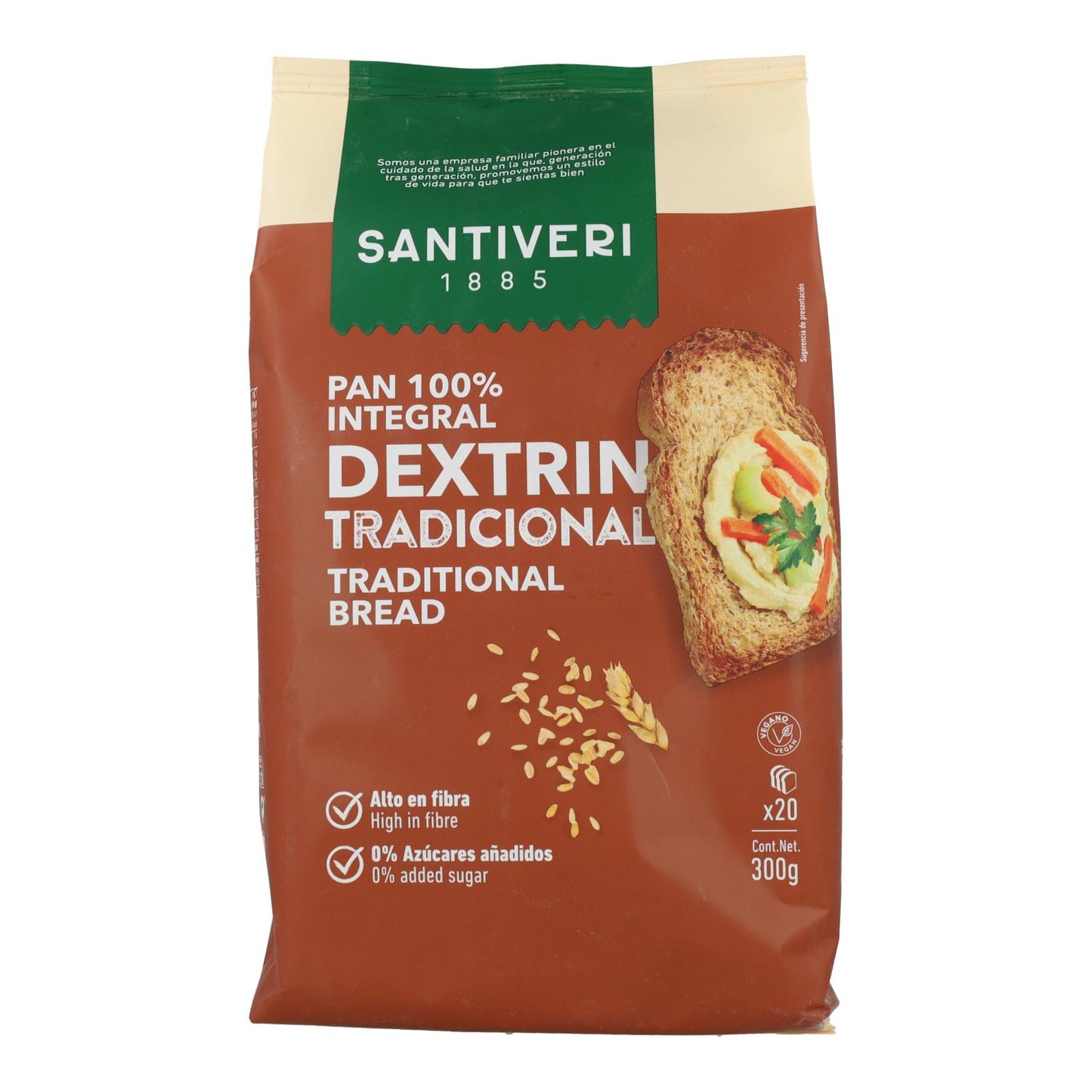 Pain traditionnel Santiveri à la dextrine 300 g