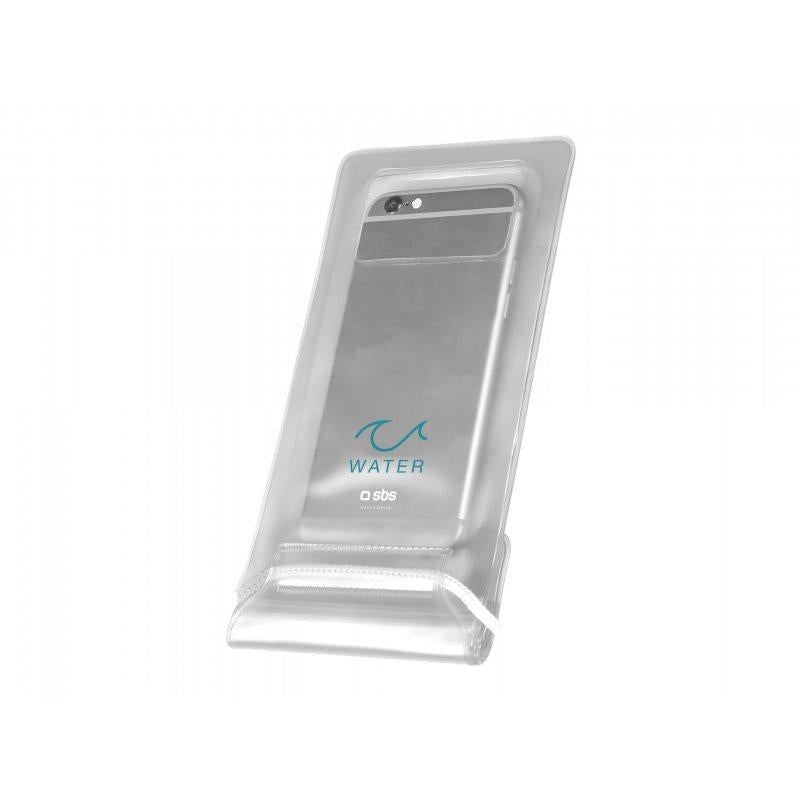 SBS transparent waterproof case for slim smartphones up to 6.5''