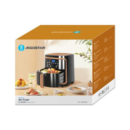 Heißluftfritteuse 1900 W, 7 l, Aigostar Box, ockerfarben (generalüberholt)
