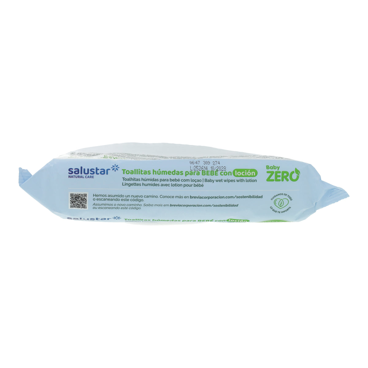 Lingettes biodégradables pour bébés Salustar 60 unités