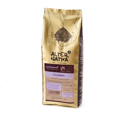 100 % Arabica-Kaffeebohnen aus Kolumbien, Bio-Alternative, 1 kg