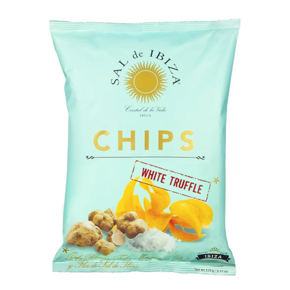 Kartoffelchips mit weißem Trüffel aus Ibiza-Salz, 125 g