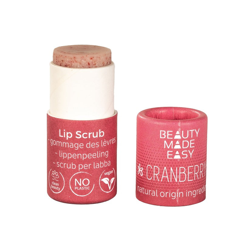 Veganer Lippenbalsam mit Zuckerpeeling Beauty Made Easy, Heidelbeere