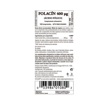 Folsäure Folacin 250 Kapseln