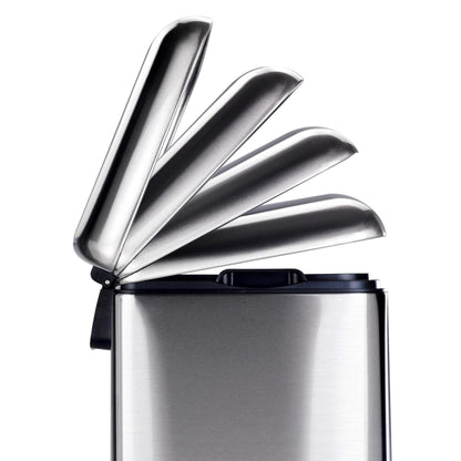 Pattumiera con pedale in acciaio inossidabile Easy Close Studio Duo, 2 x 20 l.