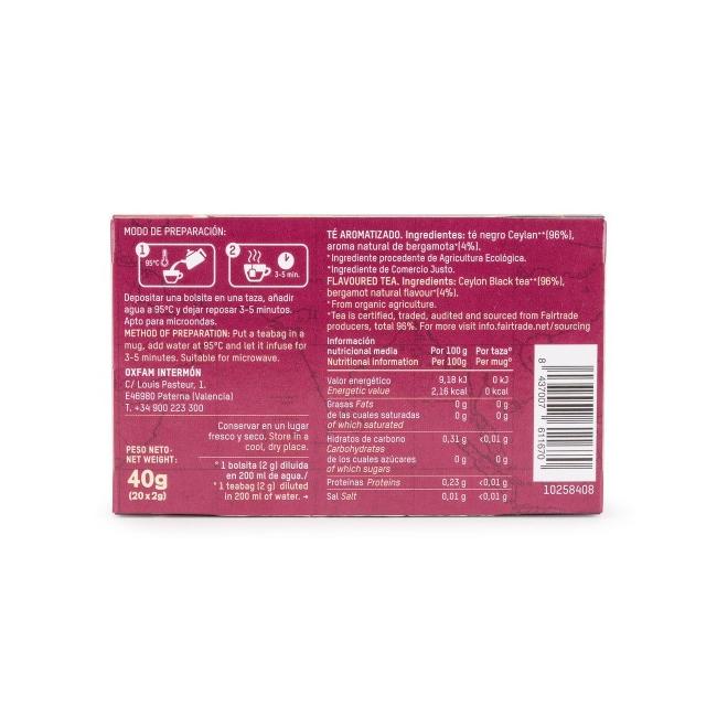 Earl Grey Fair Trade Bio-Schwarztee Tierra Madre Oxfam Intermón 40g