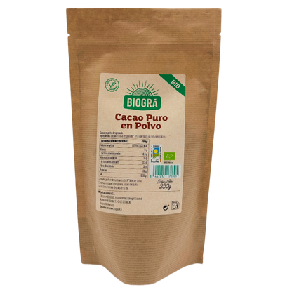 Biográ pure defatted organic cocoa powder 250 g