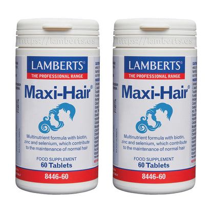 Confezione da 2 Maxi-Hair Lamberts 60 compresse