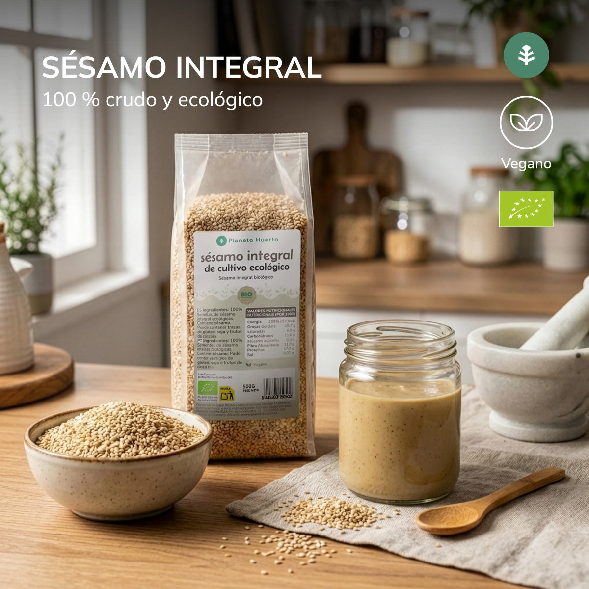 Sesamo intero ECO Planeta Huerto 500 g