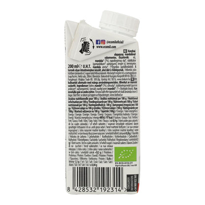 Bezcukrowy krem roślinny z migdałów Bio Cuisine Nature Ecomil 200 ml