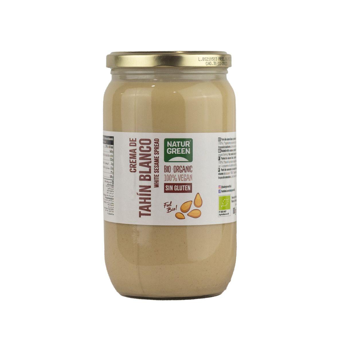 Glutenfri vit tahinkräm Naturgreen 300 g