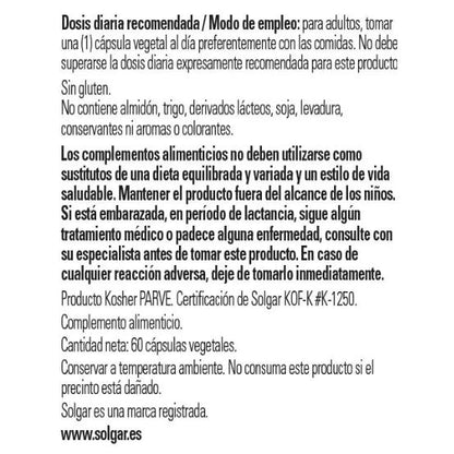 Vitamine D3 (cholécalciférol) 4000 UI (100 μg) 60 gélules végétales Solgar 120 gélules végétales