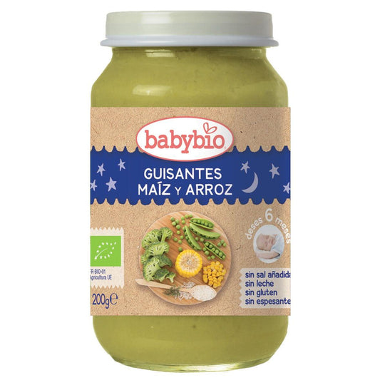 Babybio Good Night Peas, Corn and Rice Jar 200 g