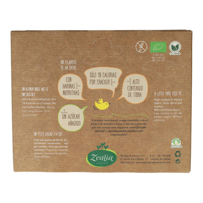 Crackers au sarrasin et au quinoa BIO sans gluten Zealia 120 g