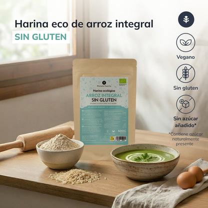 Gluten Free Brown Rice Flour ECO Planeta Huerto 500 g