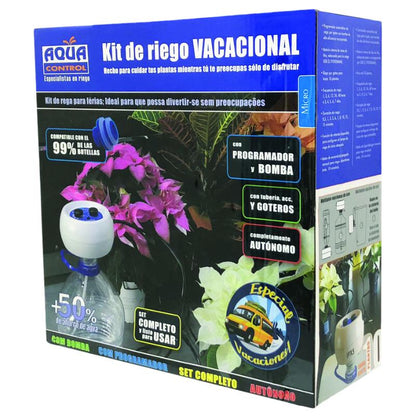 Kit di irrigazione per le vacanze con pompa programmabile Aqua Control